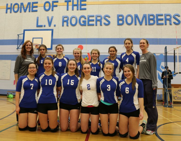 L.V. Rogers girls off to volleyball provincials