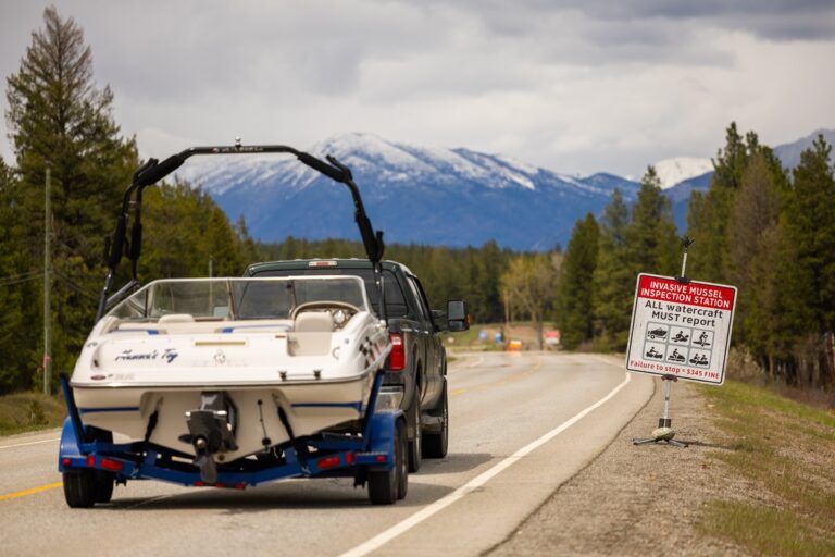 Boat inspection stations keeping a lookout for invasive mussels