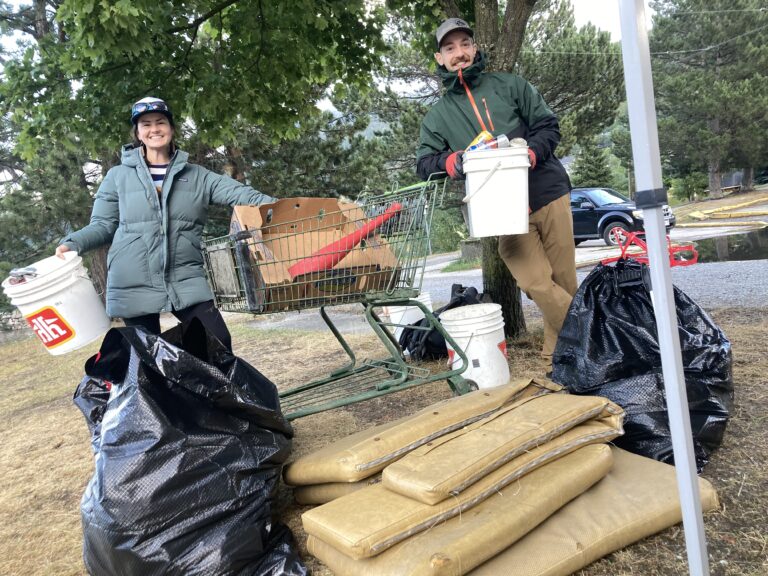 Friends of Kootenay Lake Stewardship Society clean up the lakeshore