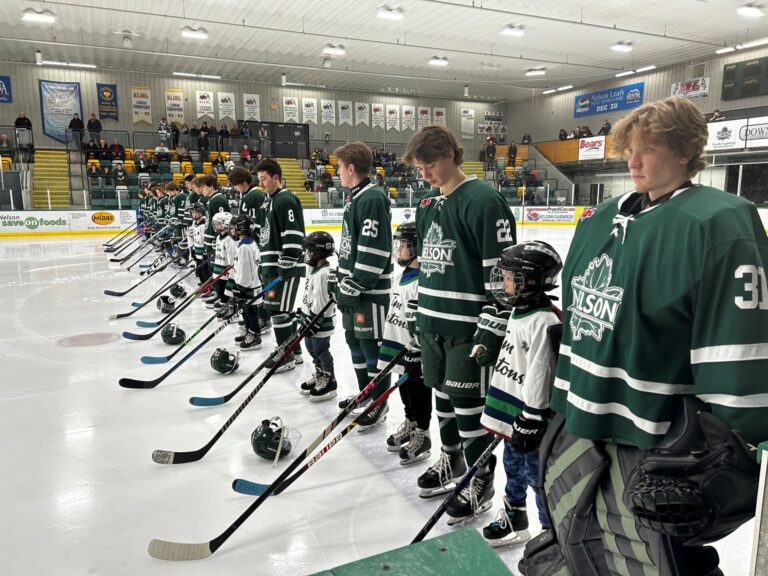 Nelson Leafs pay tribute to fallen minor hockey league player