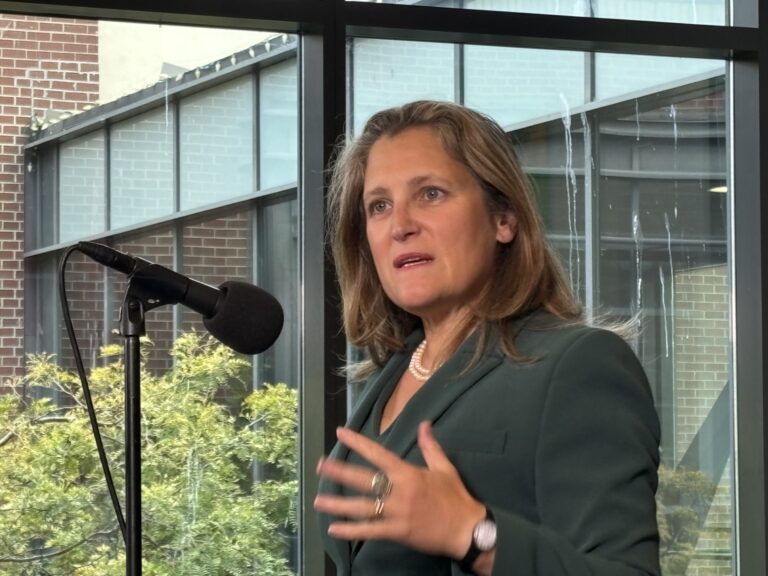 Chrystia Freeland walks away from federal cabinet position